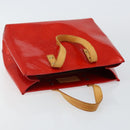 LOUIS VUITTON Monogram Vernis Reade PM Hand Bag Red Rouge M91088 LV Auth 142872-6
