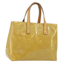 LOUIS VUITTON Monogram Vernis Reade PM Hand Bag Beige M91334 LV Auth 142873-1