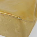 LOUIS VUITTON Monogram Vernis Reade PM Hand Bag Beige M91334 LV Auth 142873-9