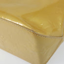 LOUIS VUITTON Monogram Vernis Reade PM Hand Bag Beige M91334 LV Auth 142873-15