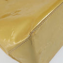 LOUIS VUITTON Monogram Vernis Reade PM Hand Bag Beige M91334 LV Auth 142873-16