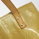 LOUIS VUITTON Monogram Vernis Reade PM Hand Bag Beige M91334 LV Auth 142873-17