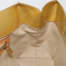 LOUIS VUITTON Monogram Vernis Reade PM Hand Bag Beige M91334 LV Auth 142873-19