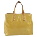 LOUIS VUITTON Monogram Vernis Reade PM Hand Bag Beige M91334 LV Auth 142873-2