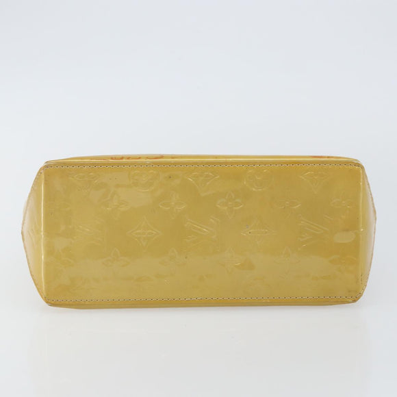 LOUIS VUITTON Monogram Vernis Reade PM Hand Bag Beige M91334 LV Auth 142873