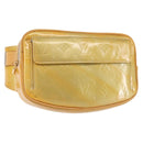 LOUIS VUITTON Monogram Vernis Fulton Waist bag Gris M91041 LV Auth 142875-1