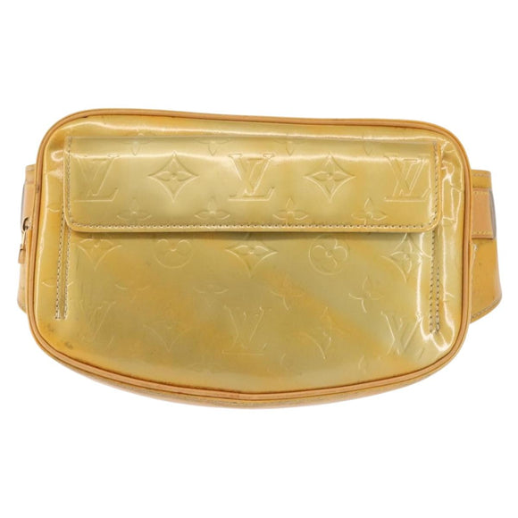 LOUIS VUITTON Monogram Vernis Fulton Waist bag Gris M91041 LV Auth 142875
