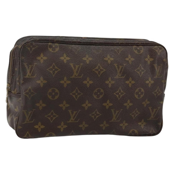 LOUIS VUITTON Monogram Trousse Toilette 28 Clutch Bag M47522 LV Auth 142876