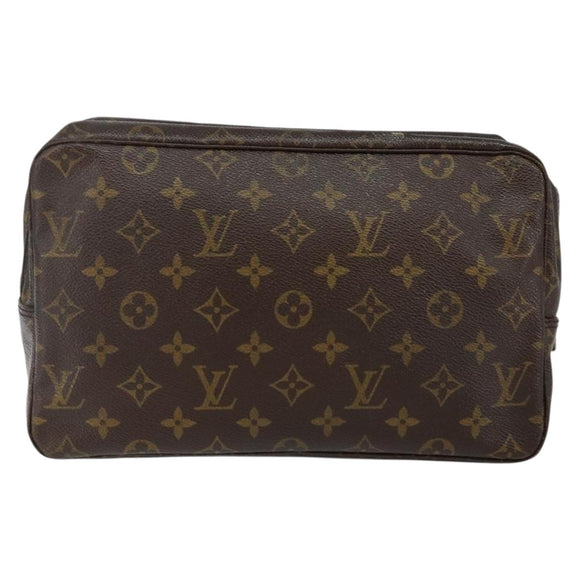 LOUIS VUITTON Monogram Trousse Toilette 28 Clutch Bag M47522 LV Auth 142876