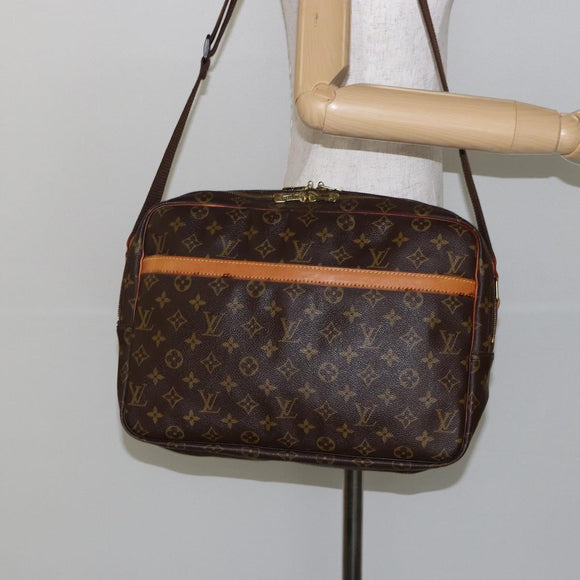 LOUIS VUITTON Monogram Reporter GM Shoulder Bag M45252 LV Auth 142880