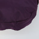 Salvatore Ferragamo Vala Shoulder Bag Nylon Purple Gold Auth 142887-10