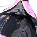 Salvatore Ferragamo Vala Shoulder Bag Nylon Purple Gold Auth 142887-18