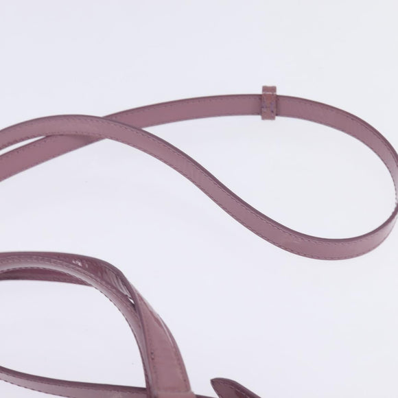 Salvatore Ferragamo Vala Hand Bag Enamel 2way Purple Gold Auth 142888