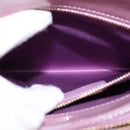 Salvatore Ferragamo Vala Hand Bag Enamel 2way Purple Gold Auth 142888-24