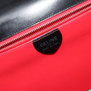 CELINE Hand Bag Leather Black Gold Auth 142890-18