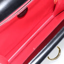 CELINE Hand Bag Leather Black Gold Auth 142890-11