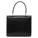 CELINE Hand Bag Leather Black Gold Auth 142890-2