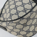 GUCCI GG Supreme Sherry Line Shoulder Bag PVC Navy Gold 89 02 032 Auth 142892-11