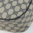 GUCCI GG Supreme Sherry Line Shoulder Bag PVC Navy Gold 89 02 032 Auth 142892-12