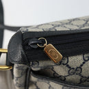 GUCCI GG Supreme Sherry Line Shoulder Bag PVC Navy Gold 89 02 032 Auth 142892-16