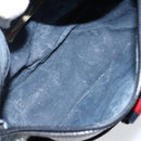 GUCCI GG Supreme Sherry Line Shoulder Bag PVC Navy Gold 89 02 032 Auth 142892-18