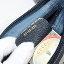 GUCCI GG Supreme Sherry Line Shoulder Bag PVC Navy Gold 89 02 032 Auth 142892-23