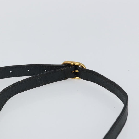 GUCCI GG Supreme Sherry Line Shoulder Bag PVC Navy Gold 89 02 032 Auth 142892