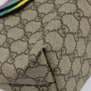 GUCCI GG Supreme Hand Bag PVC Beige 550768 Auth 142895-11