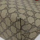 GUCCI GG Supreme Hand Bag PVC Beige 550768 Auth 142895-12