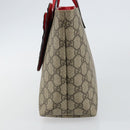 GUCCI GG Supreme Hand Bag PVC Beige 550768 Auth 142895-5