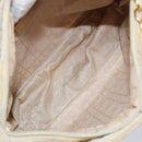 Christian Dior Canage Lady Dior Hand Bag Nylon Beige Gold Auth 142896-18