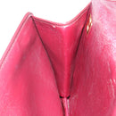 Christian Dior Trotter Canvas Shoulder Bag Red Gold Auth 142897-20