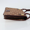 Christian Dior Trotter Canvas Shoulder Bag Red Gold Auth 142897-4