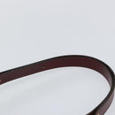 Christian Dior Trotter Canvas Shoulder Bag Red Gold Auth 142897-8