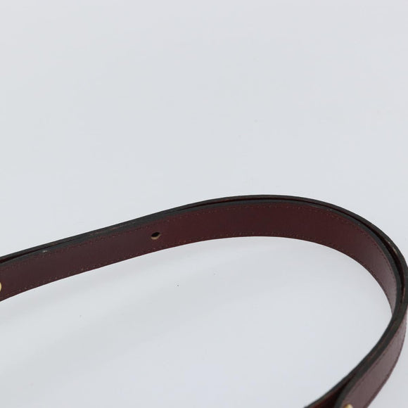 Christian Dior Trotter Canvas Shoulder Bag Red Gold Auth 142897