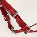 Christian Dior Hardcore Boston Bag Canvas White Red Auth 142899A-14