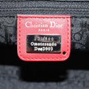 Christian Dior Hardcore Boston Bag Canvas White Red Auth 142899A-21