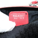 Christian Dior Hardcore Boston Bag Canvas White Red Auth 142899A-12
