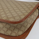 CELINE Macadam Canvas Shoulder Bag PVC Beige Gold Auth 142901-12