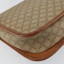 CELINE Macadam Canvas Shoulder Bag PVC Beige Gold Auth 142901-13