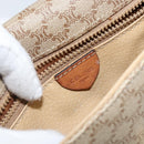 CELINE Macadam Canvas Shoulder Bag PVC Beige Gold Auth 142901-17