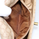 CELINE Macadam Canvas Shoulder Bag PVC Beige Gold Auth 142901-21