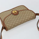 CELINE Macadam Canvas Shoulder Bag PVC Beige Gold Auth 142901-6