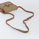 CELINE Macadam Canvas Shoulder Bag PVC Beige Gold Auth 142901-7