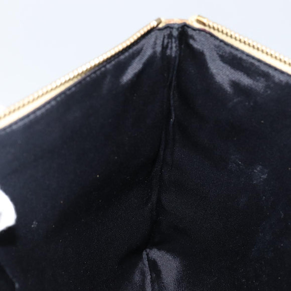 SAINT LAURENT Clutch Bag Leather Gold 328517 Auth 142902