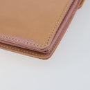 FENDI Shoulder Bag Leather Pink Silver Auth 142903-16