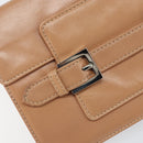 FENDI Shoulder Bag Leather Pink Silver Auth 142903-18