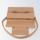 FENDI Shoulder Bag Leather Pink Silver Auth 142903-19