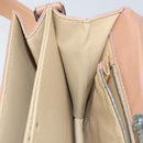 FENDI Shoulder Bag Leather Pink Silver Auth 142903-22