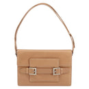 FENDI Shoulder Bag Leather Pink Silver Auth 142903-13